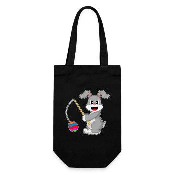 Pêche de Pâques au lapin - Sac à bouteille - noir - Devant