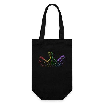 Arm Wrestling LGBT Rainbow Techniques Exercise - Geschenkbeutel für Flaschen - Schwarz - Vorne