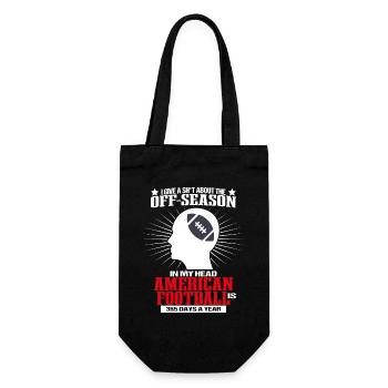 American Football Star USA Sport Off-Season - Geschenkbeutel für Flaschen - Schwarz - Vorne