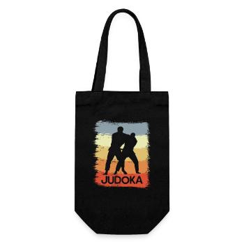 Judoka Sketch - Gift Bag for Bottles - black - Front