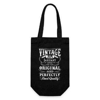 Vintage Made In 1944 Born in 1944 - Gift Bag for Bottles - black - Front