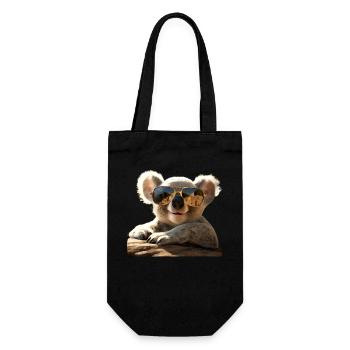 Koala Australia Koalas Koala Bear Cute Koala Bear - Gift Bag for Bottles - black - Front