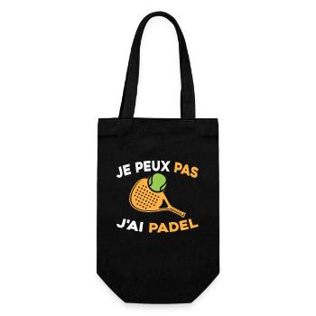 Je peux pas j ai padel - Sac à bouteille - noir - Devant