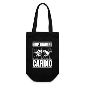 Training Is My Cardio Exercise Techniques - Gift Bag for Bottles - black - Front