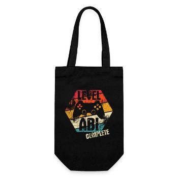 ABI - Level complete - Controller - Gamer - Geschenkbeutel für Flaschen - Schwarz - Vorne