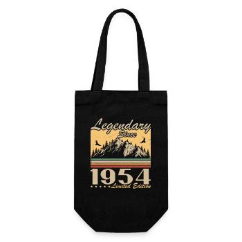 Legendary Since 1954 Vintage Birthday Gift - Gift Bag for Bottles - black - Front