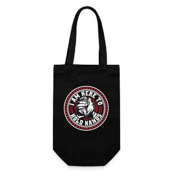 Je suis ici pour tenir la main Exercice de lutte à mains nues - Sac à bouteille - noir - Devant
