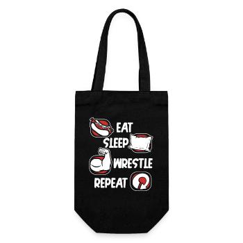 Manger Dormir Lutter Répéter Techniques Exercice Bras - Sac à bouteille - noir - Devant