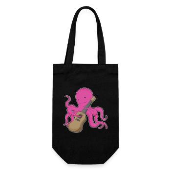 Octopus Musician Guitar Music - Gift Bag for Bottles - black - Front