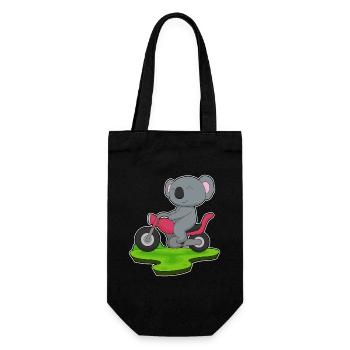 Koala Motorcycle - Gift Bag for Bottles - black - Front