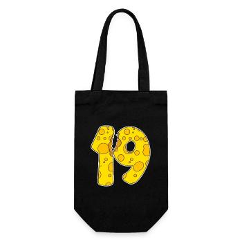 19 Year Old Funny Cheese - Gift Bag for Bottles - black - Front