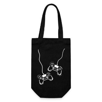 Game Console Controller - Gift Bag for Bottles - black - Front