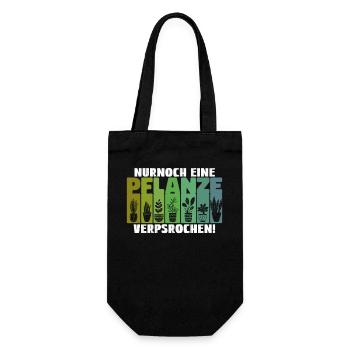 Just a Plant Gardener Potted Plant Garden - Gift Bag for Bottles - black - Front