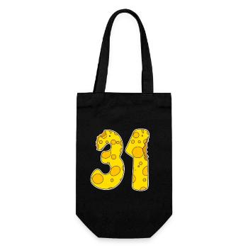31 years old Lustig Käse - Gift Bag for Bottles - black - Front