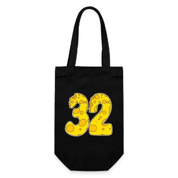 32 years old Lustig Käse - Gift Bag for Bottles - black - Front