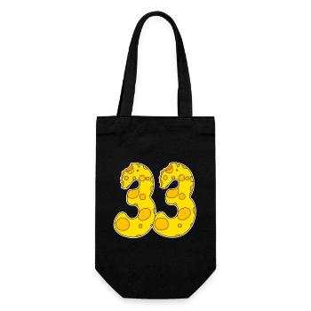 33 ans Lustig Käse - Sac à bouteille - noir - Devant