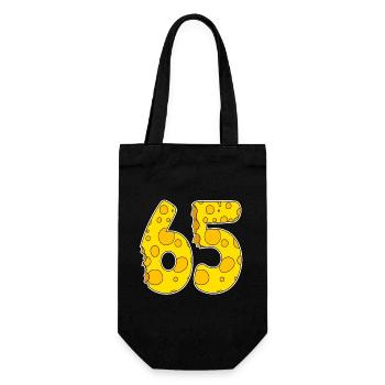 65 years of Lustig Käse - Gift Bag for Bottles - black - Front