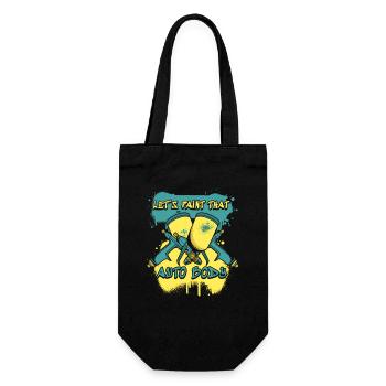 Let's Paint That Auto Body Vehicle Car Spray Car - Gift Bag for Bottles - black - Front