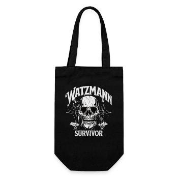 Watzmann - Survivor - Geschenkbeutel für Flaschen - Schwarz - Vorne