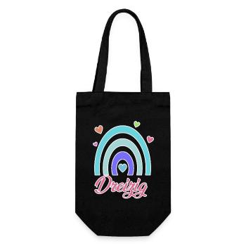30. Geburtstag Regenbogen Vintage - Geschenkbeutel für Flaschen - Schwarz - Vorne