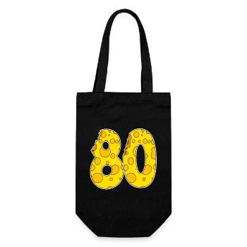 80 ans de fromage Lustig - Sac à bouteille - noir - Devant