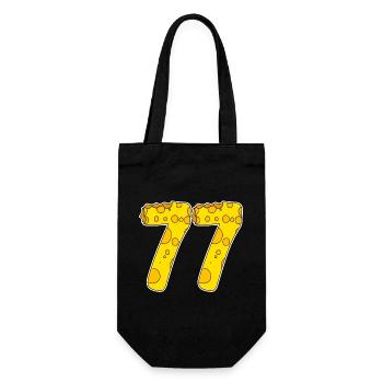 77 years of Lustig Käse - Gift Bag for Bottles - black - Front
