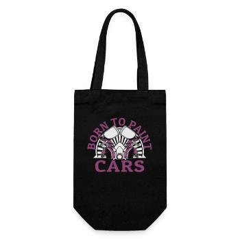 Born To Paint Cars Automotive Vehicle Car Spray - Gift Bag for Bottles - black - Front