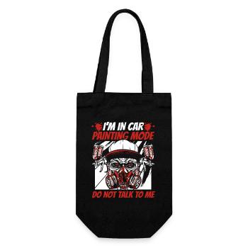 In Car Painting Mode Don't Talk To Me Vehicle Car - Gift Bag for Bottles - black - Front