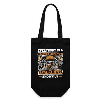 Until The Real Painter Shows Up Vehicle Car - Gift Bag for Bottles - black - Front