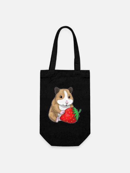Hamster Fraise - Sac à bouteille - noir