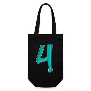 4 - Geschenkbeutel für Flaschen - Schwarz - Vorne
