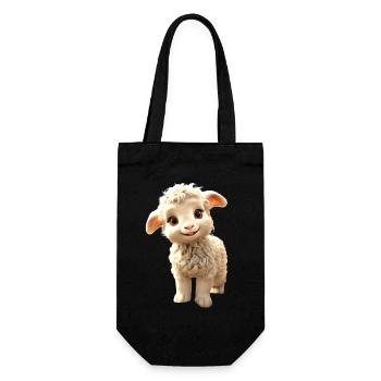 Sheep Lamb Mow Sheep Shepherd Cute Sheep Sheep - Gift Bag for Bottles - black - Front