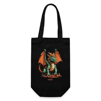 Toy Dragon - Gift Bag for Bottles - black - Front