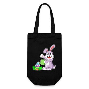 Bunny Easter Garden - Gift Bag for Bottles - black - Front
