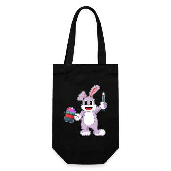 Bunny Easter Wizard - Gift Bag for Bottles - black - Front