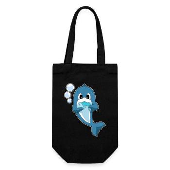 Dolphin Fish - Gift Bag for Bottles - black - Front