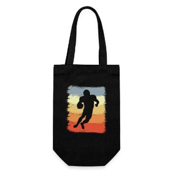 Joueur de football rétro - Sac à bouteille - noir - Devant