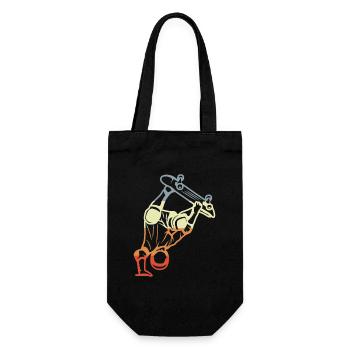 Skateboarder Croquis Look Vintage - Sac à bouteille - noir - Devant