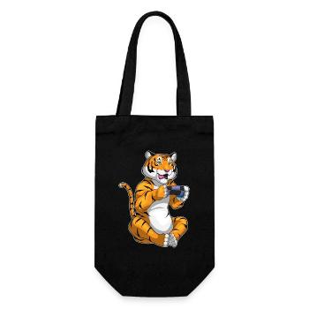 Tiger Gamer Controller - Geschenkbeutel für Flaschen - Schwarz - Vorne