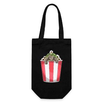 Maïs soufflé tortue - Sac à bouteille - noir - Devant