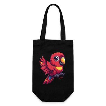 Perroquet super mignon - Sac à bouteille - noir - Devant