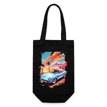 Los Angeles, USA, Amerika, Kalifornien, Graffitti Miami - Geschenkbeutel für Flaschen - Schwarz - Vorne