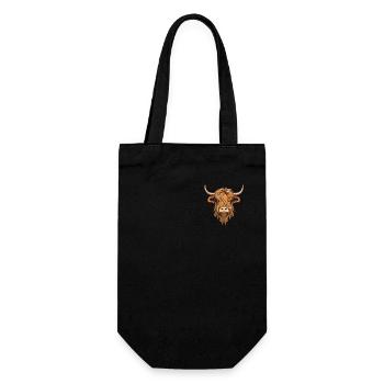 Highland bovins Logo emblème Highland vache Highland Highland - Sac à bouteille - noir - Devant