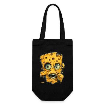 Great cheesy cheese head - Gift Bag for Bottles - black - Front