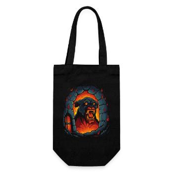 Hellhound, the Hound of Hell's Dungeon - Gift Bag for Bottles - black - Front