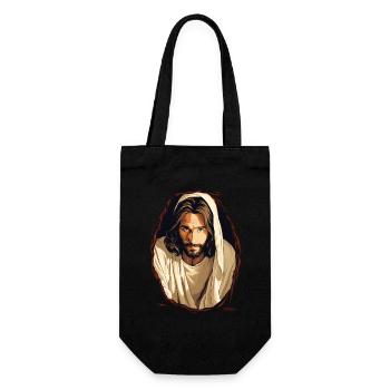 Jesus-like guy in me spikes out - Gift Bag for Bottles - black - Front