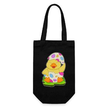 Duck Easter Easter Egg - Gift Bag for Bottles - black - Front