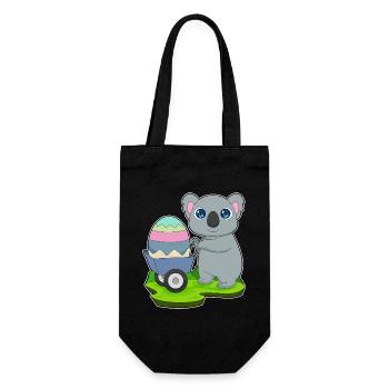 Koala Ostern Osterei  - Geschenkbeutel für Flaschen - Schwarz - Vorne