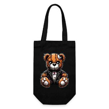 Ours en peluche Punk Rebel - Sac à bouteille - noir - Devant