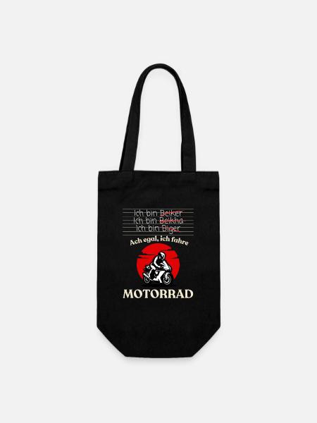 Humour de moto Dire sur Noir - Sac à bouteille - noir